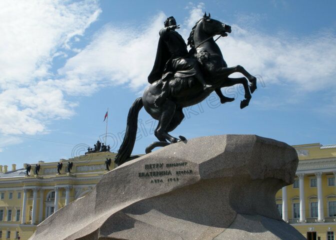 RU-Sankt-Petersburg-Denkmal-Peter-Grosse-Denkmal an Peter den Großen in Sankt Petersburg, Russland