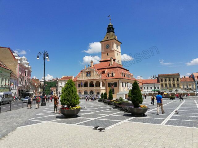 Rathaus am Marktplatz in Brasov (Kronstadt)