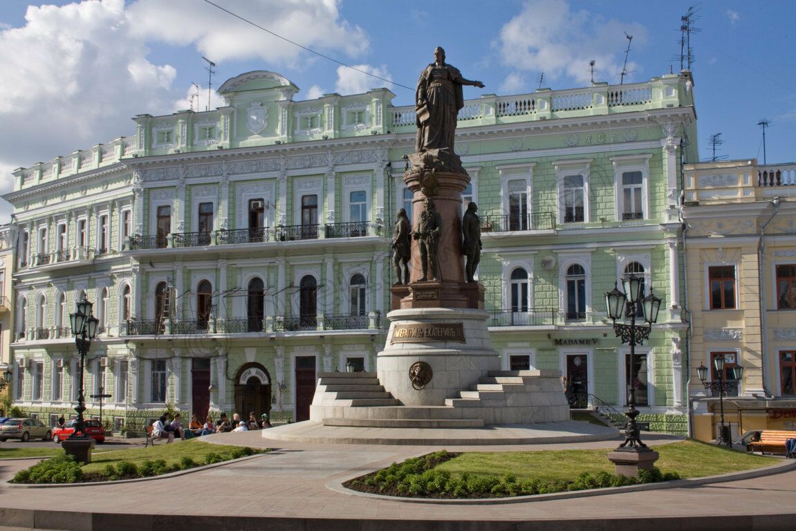 Das Denkmal für die Stadtgründerin Odessas (1794), Zarin Katharina II.